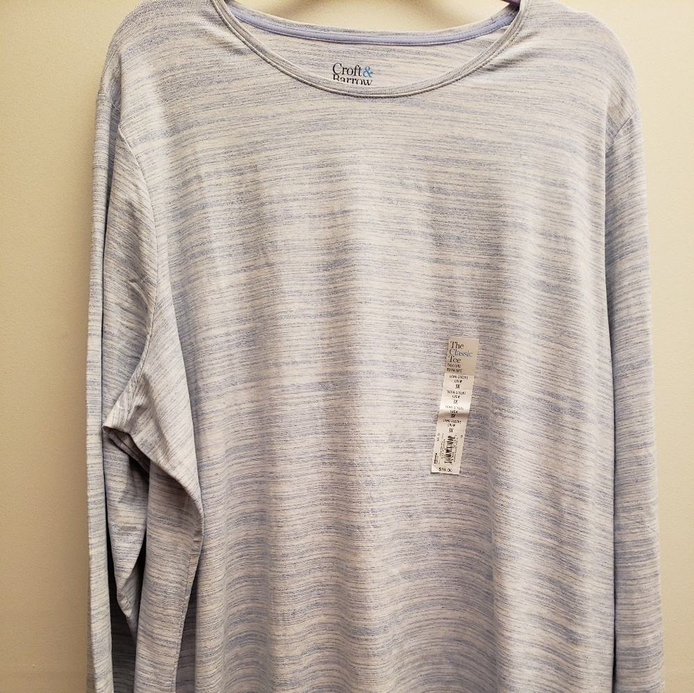 NWT Croft&Barrow Classic LongSleeve Crewneck Tee3X